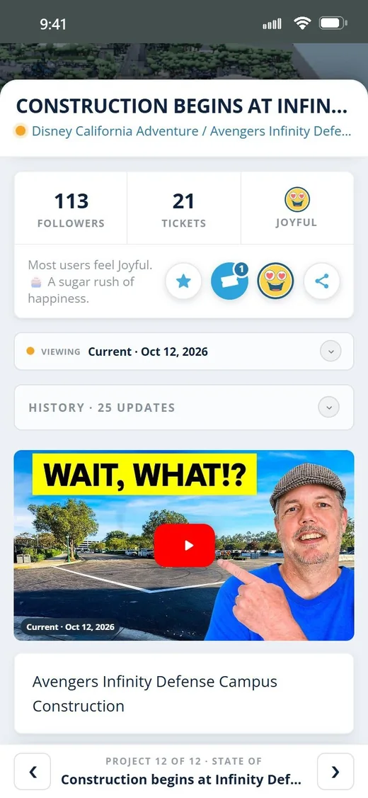 State Of — a construction project with its followers, tickets and how fans feel about the latest update